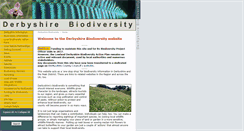 Desktop Screenshot of derbyshirebiodiversity.org.uk